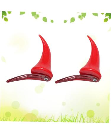 minkissy 2 Pairs Horns Clips Halloween Horns Clips Devil Ears Headband Clips Halloween Costume Accessories Halloween Party Favors Devil Horns Hair Clips Clothing Child Props - Buy Online on GoSupps.com