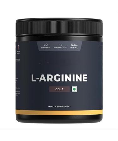 L-Arginine Supplement Cola Flavor Pre Workout Amino Acid for Endurance Muscle Building Healthy Immune System Powder - 120g - Buy Online on GoSupps.com
