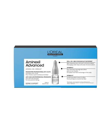 L'Oréal Professionnel Advanced Anti-Hair Loss Program Double Action Aminexil Advanced with Omega-6 Nutri Complex and Aminexil Série Expert 10x6ml
