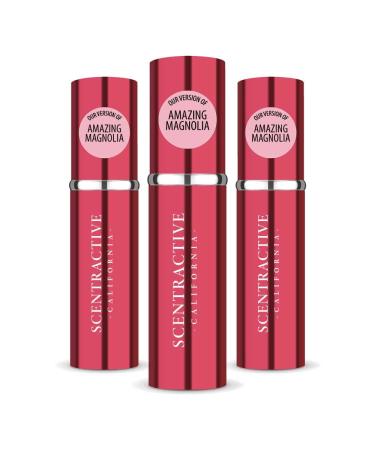 CA Perfume Impression of Emra Amazing Magnolia For Women Fragrance Concentrated Long Lasting Eau de Parfum Spray Refillable Glass Atomizer Bottle 0.17 Fl Oz/5ml-X3 EMRA AMAZING MAGNOLIA 0.51 Fl Oz (Pack of 1)