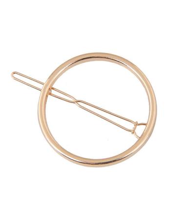 Buy Minkissy Geometric Hair Clips - 2-Piece Alloy Ponytail Holders & Head Jewelry for Women - Golden & Silver - Buy Online on GoSupps.com