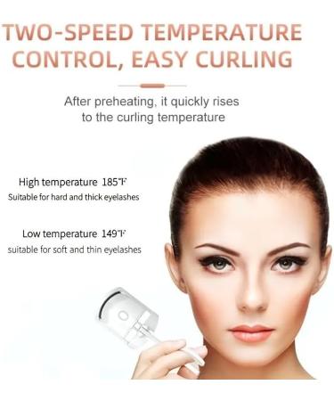 Buy Long-Lasting Electric Eyelash Curler with Heat - Perfect Curls & Perms (White) | International Shipping Available - Buy Online on GoSupps.com