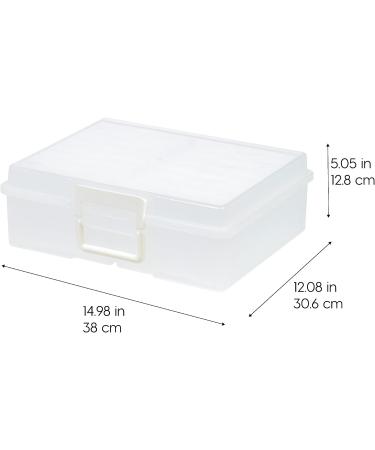 Iris USA 4x6 Photo Storage Craft Keeper with 16 Cases - XL | Clear Organizer for Pictures, Crafts, Scrapbooking - Stationery Storage and Protection - Buy Online on GoSupps.com