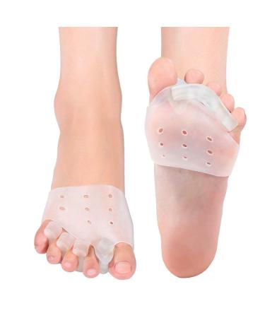 plplaaobo Toe Pad Gel Toe Separators & Bunion Corrector with Metatarsal Pads Forefoot Cushion Prevent Callus