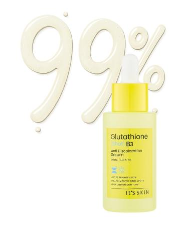 It'S SKIN Glutathione Shot B3 Serum 1.01 Fl Oz Niacinamide Facial Serum Dark Spot Corrector Face Exfoliation Hydrating Serum for Hyperpigmentation Acne Scars Blemish Spot Korean Skincare