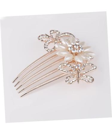DOITOOL Crystal Bride Clip Pearl Hair Accessories Bridal Hair Comb Hair Jewels for Women Hair Clip Womens Hair Accessories Women Hair Accessories Bride Hair Comb Wedding Women's - Buy Online on GoSupps.com