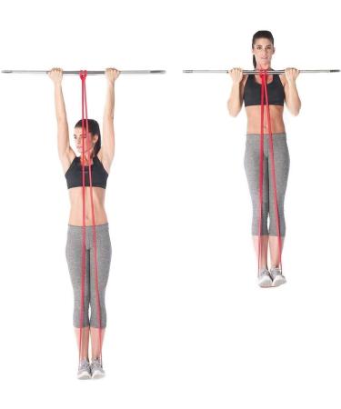 Set of 2 Pull Up Assist Bands Resistance Bands - Exercise Loop Band for Body Stretching Mobility Powerlifting Resistance Training (2 Pink) - Buy Online on GoSupps.com