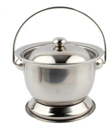 Extra Thick Stainless Steel Urinal Urinal Barrel for The Elderly Silver - Buy Online on GoSupps.com