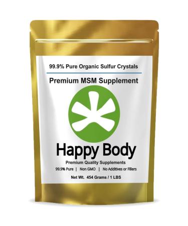 Organic Sulfur Crystals, 99.9% Pure MSM Crystals, Premium MSM Supplement - 1 LBS Pack 1 Pound (Pack of 1)