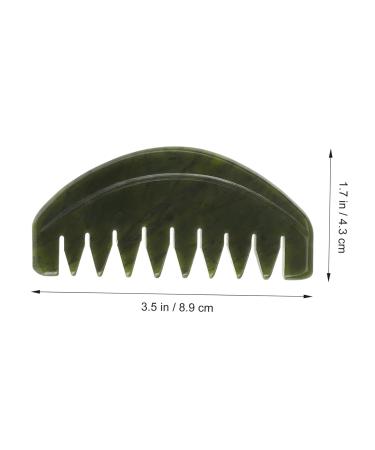Fomiyes 3-Pc Portable Jade Comb Set | Natural Jade Massage & Relaxation Tool | Scalp Scraper & Hairbrush - Buy Online on GoSupps.com