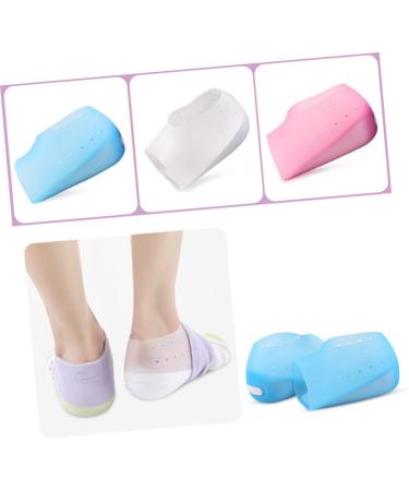 FRCOLOR Invisible Heel Pads - Silicone Height Increase Inserts | Cushion Socks & Protectors for Comfort | Adjustable Blue - 12x4.5cm - Buy Online on GoSupps.com