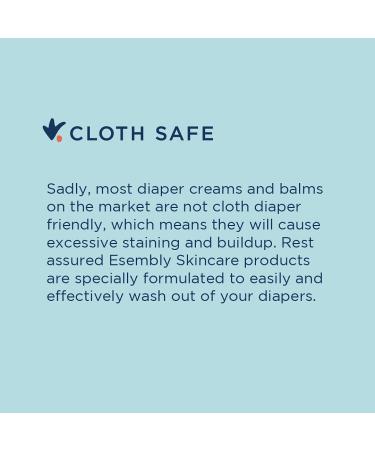 Esembly Rash Relief Cream - Organic Zinc Oxide Barrier Cream for Diaper Rash - Buy Online on GoSupps.com