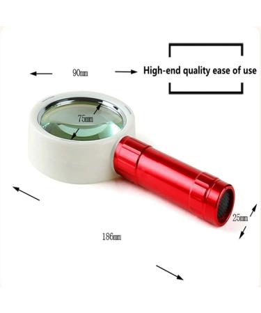 Glass 75mm Handheld Lens Dual Lens 10XLED Reading Magnifier Good Times - Buy Online on GoSupps.com