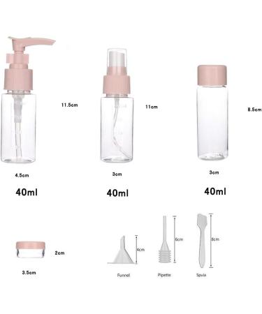 Hey Yo Travel Bottles Set - 10 Leakproof Portable Containers for Travel Accessories & Cosmetics - Ideal for Aircraft & Hotels (Pink) - Buy Online on GoSupps.com