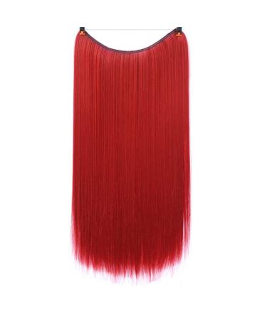 24 Inch Wired Hairline Hair Extension Secret Dark Line One Piece Suitable For Ponytail Hair Synthetic Wig 24inches 101