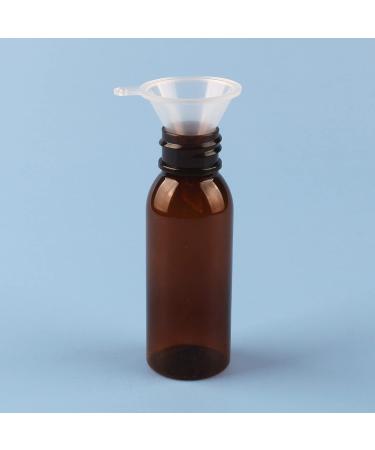 10 Pieces 30ml Brown Plastic Spray Bottles | Fine Fog Atomizers for Travel | Perfume & Cosmetics Bottles with 2x Funnels - Buy Online on GoSupps.com