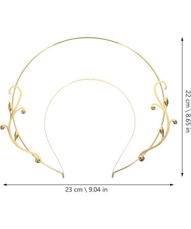 FRCOLOR Halo Crown Headband Golden Halo Crown Goddess Tiaras Headband Bridal Wedding Headpiece for Women Golden 2 - Buy Online on GoSupps.com