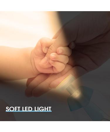 Electric Baby Nail Trimmer with LED Light - Safe & Quiet Nail Clipper for Newborns, Infants, Toddlers, Kids, Women (Blue) - Buy Online on GoSupps.com