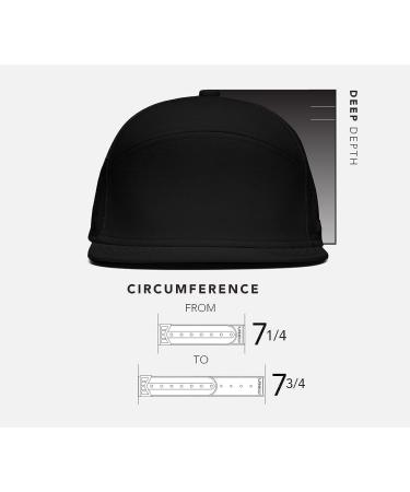 Melin Trenches Icon Hydro Performance Snapback Hat - Water-Resistant Baseball Cap | X-Large Black - Buy Online on GoSupps.com