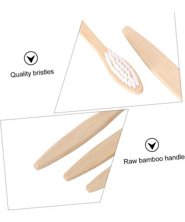 FRCOLOR 20 Pcs Bamboo Toothbrush Set | Eco-Friendly Vegan Reusable Wooden Manual Toothbrushes | Sustainable Bamboo Fiber Toothbrushes - Buy Online on GoSupps.com