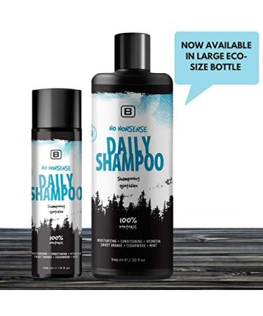 Natural Haircare Daily Shampoo - 32oz Refill | EWG Verified Organic Cruelty-Free Vegan Paraben & Sulfate Free - International Shipping Available - Buy Online on GoSupps.com