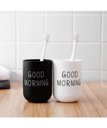 Good Morning Tumbler Cup & Toothbrush Holder 330ml - Lightweight for Home & Travel (Blue) - Buy Online on GoSupps.com