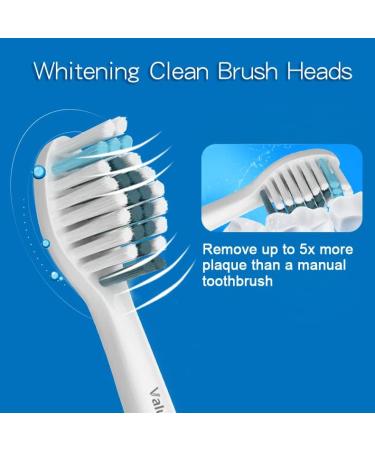 16-Pack Philips Sonicare Compatible Whitening Clean Replacement Brush Heads - 8 White & 8 Black - Buy Online on GoSupps.com