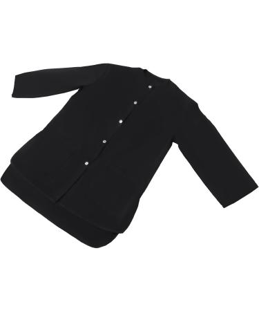 Buy Salon Smock Long Sleeve Hairdressing Cape - Black - Ideal for Stylists Dog Grooming & Spas - International Shipping Available - Buy Online on GoSupps.com
