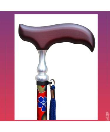 Crutches for The Elderly Wooden Carved Four-Legged Crutches Wrapped in Fancy Colours Aluminium Alloy Cane for The Elderly Four-cornered Walking Stick (Color : B) Smooth Sailing - Buy Online on GoSupps.com