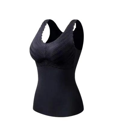 Thermal underwear women upper part - Underwear sleeves fleece fleece ski underwear thickened functional underwear thermo winter vest sexy tight house suit high strench thermodessous black xxl