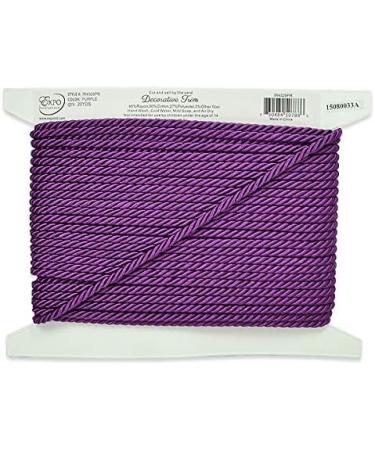 Expo International 20-Yard Charlotte Twisted Cord Trim - 3/16-Inch, Purple - Buy Online on GoSupps.com