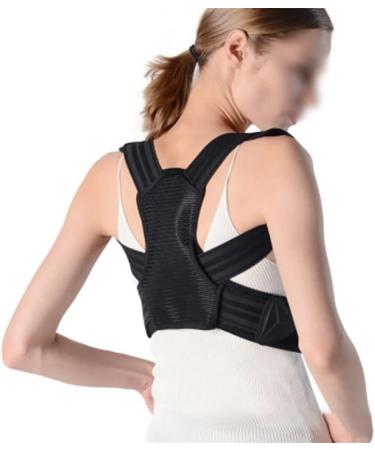 Buy Adjustable Posture Corrector & Back Brace for Adults & Kids - Spinal Support Neck & Clavicle Trainer - Improve Hunching & Bad Posture (Large Black - Buy Online on GoSupps.com