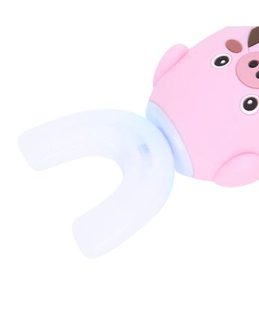 U-Shaped Automatic Toothbrush for Kids - Pink Electric Sonic Teeth Cleaner - Buy Online on GoSupps.com