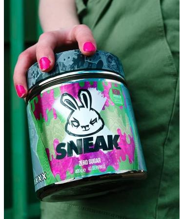 SNEAK Neon Punch In-Game Energy Drink Zero Sugar Vegan | 40 Servings 400g - Buy Online on GoSupps.com