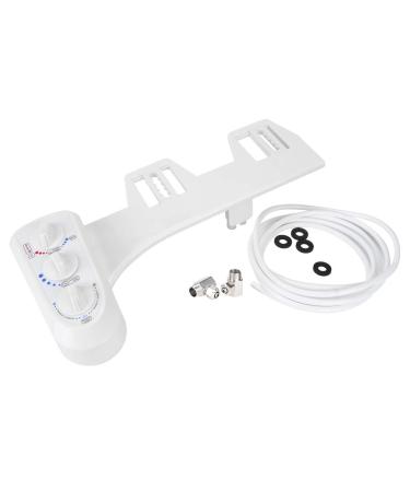 Toilet Seat G1/2 Thread Bidet Toilet Seat Hot and Cold Water Easy Installation Double Nozzle Bidet
