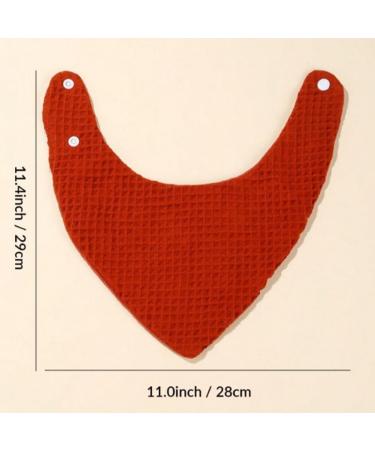 Surakey Muslin Baby Bibs - 100% Cotton Bandana Drool Bibs for Boys and Girls | Newborn Burp Cloth and Saliva Towel | Dark Grey - Buy Online on GoSupps.com