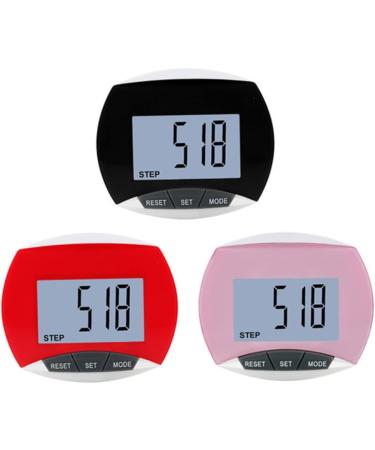3D Walking Pedometer with Clip and Lanyard - Accurate Step Counter with Large Display in Black - Buy Online on GoSupps.com