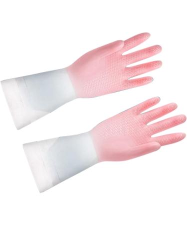 Household Gloves Durable Waterproof Latex Household Gloves Wide Application for Shopping Malls Medium Pink - Buy Online on GoSupps.com
