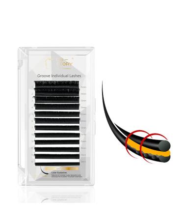 Costory single eyelashes laser-made laser extension for longer and easier eyelash extensions artificial eyelashes single (thick 0.07mm curl C length 10mm) 0.07mm-c 10mm