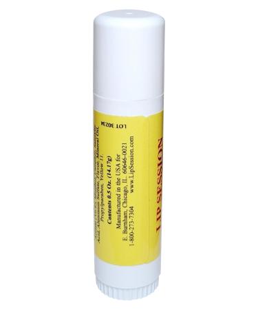 Lip Session Lip Balm Banana Flavor Big Stick 0.5 Oz - With Vitamin E & Cocoa Butter - Moisturizes & Soothes Dry Cracked or Chapped Lips - Buy Online on GoSupps.com