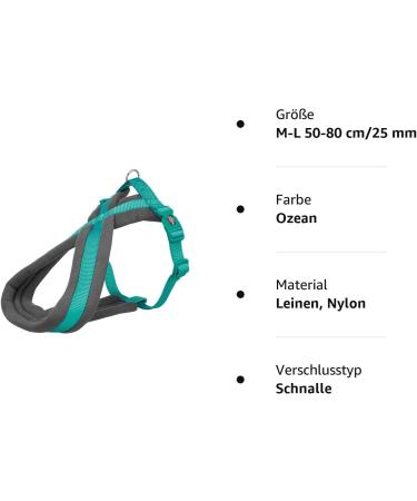 Premium Touring Harness Ocean ML 50-80 cm | High-Quality eCommerce Shipping Internationally - Buy Online on GoSupps.com