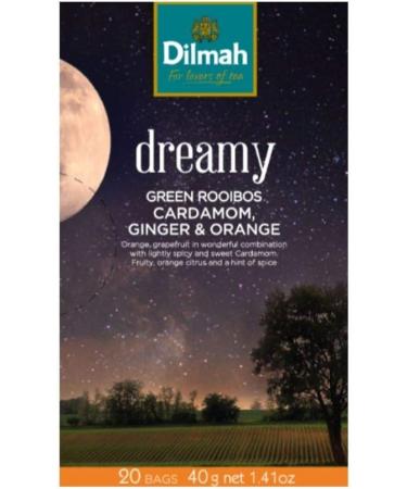 Dilmah Green Rooibos with Cardamon Ginger & Orange Infusion Tea 20's 40gm Case Pack of 6 - Buy Online on GoSupps.com