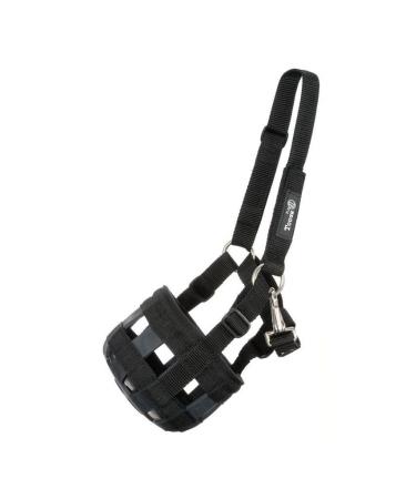 Tough-1 Nylon Grazing Muzzle black Miniature