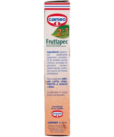 Pack of 6 cameo fruttapec Gusto Equilibrato prepared for homemade jam 75 g (contains 3 sachets of 25 g) - Buy Online on GoSupps.com