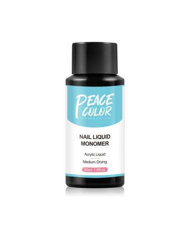PEACECOLOR 30ML Acrylic Liquid Monomer Non-Yellowing Acrylic Liquid for Acrylic Powder Acrylic Nail Extensions and Carving Manicure Art Gift for Women Girls Nail Art DIY at Home Salon color 160
