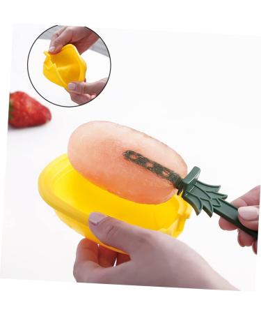 BIUDECO 2pcs Silicone Molds Fruit Ice Cream Mold with Cover Silicone Baking Mold Popsicle Candy Tool - Buy Online on GoSupps.com