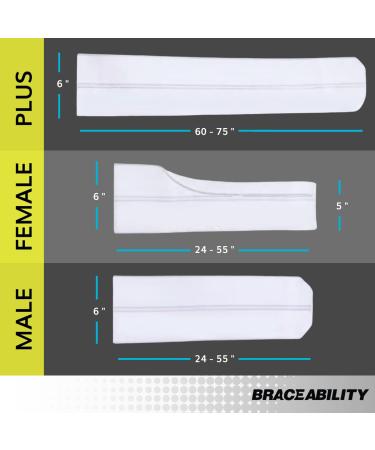 Braceability Broken Rib Corset | Elastic Breast Wrap Belt for Rib Protection Compression & Support | Unisex Plus Size (Fits 152.4 cm - 80 in) - Buy Online on GoSupps.com