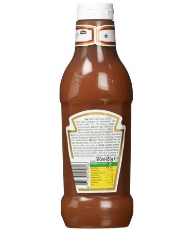 Heinz Curry Spice Ketchup Delikat - Upside Down Bottle - Pack of 8 (590ml) - International Shipping Available - Buy Online on GoSupps.com