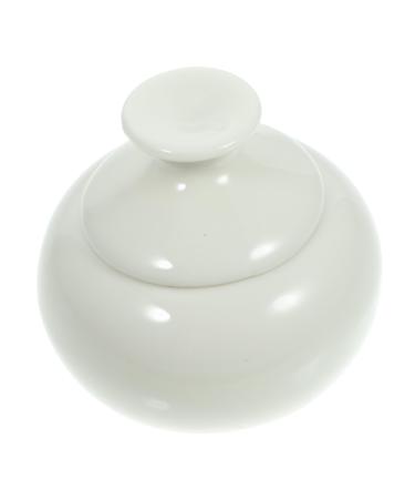 Housoutil cosmetics container Storage tank travel can mascara lip balm containers with lids skin care products cosmetic storage jar wax containers sample white cream cream jar 4.7x4.7cm White