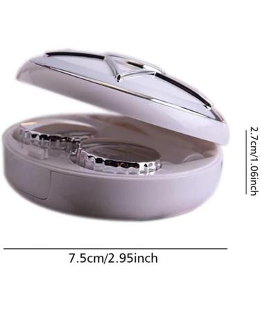 Nfegsiya Rose Red Contact Lens Case Kit - Round Mirror Housing & Eye Care Container for Travel - Buy Online on GoSupps.com